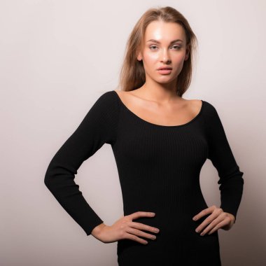 mooi meisje studio portret.