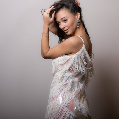 mooi meisje studio portret.