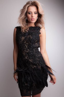 mooi meisje studio portret.