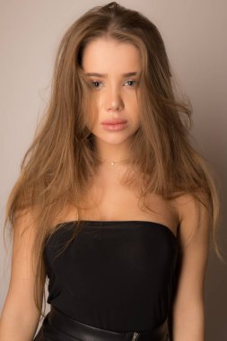 mooi meisje studio portret.