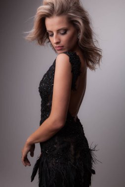 mooi meisje studio portret.