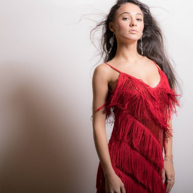 mooi meisje studio portret.