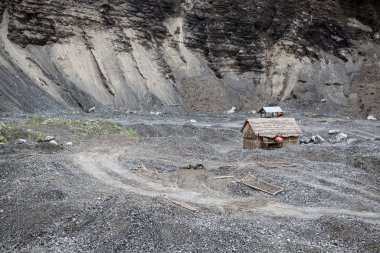 Endonezya geleneksel tropikal adaları nefes kesici doğa manzarası.