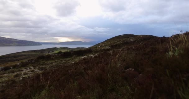 Beautiful scenic landscape of Scotland nature. 4K Footage. — Stock Video