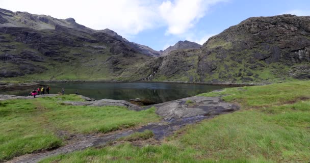 Beautiful scenic landscape of Scotland nature. 4K Footage. — Stock Video