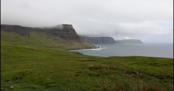 Hermoso paisaje paisajístico de Escocia naturaleza. Filmación 4K . — Vídeo de stock