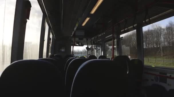 Ik ga met de bus. HD Time Lapse 2 in 1. — Stockvideo