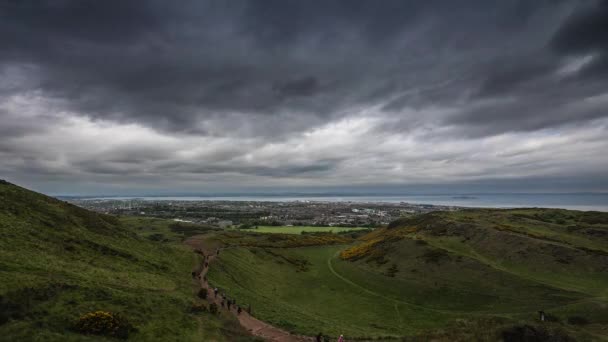 Hermoso paisaje paisajístico de Escocia naturaleza. Tiempo de caducidad 4K . — Vídeo de stock