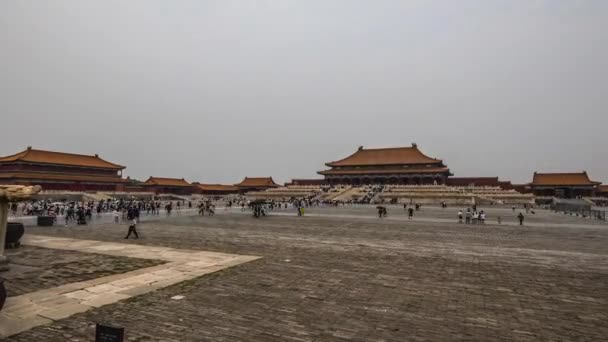 4K Time Lapse. La Ciudad Prohibida, Beijing Vista general . — Vídeos de Stock