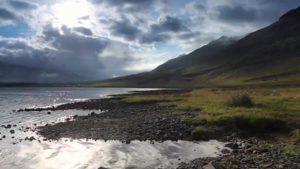 Picturesque landscape of traditional nature of Iceland. HD Footage. — Stock Video