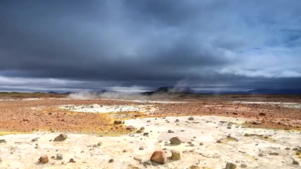 Paysage pittoresque de nature traditionnelle de l'Islande. Vidéo HD . — Video