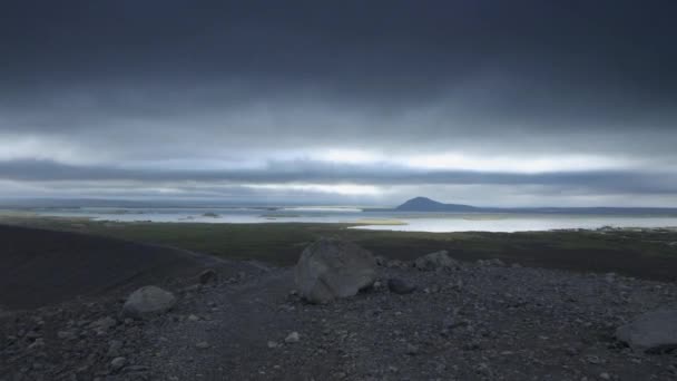 Malerische Landschaft mit traditioneller Natur Islands. Hd Verfilmung. — Stockvideo