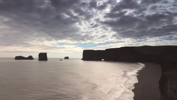 Paysage pittoresque de nature traditionnelle de l'Islande. Vidéo HD . — Video