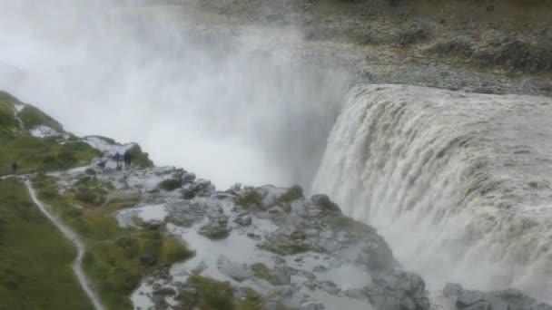 Художній пейзаж традиційної ісландської природи. Малюнки. — стокове відео