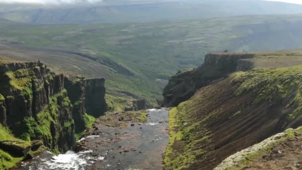 Paesaggio pittoresco della natura tradizionale islandese. Video HD . — Video Stock