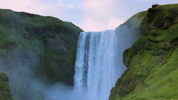 Paysage pittoresque de nature traditionnelle de l'Islande. Vidéo HD . — Video