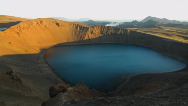 Geleneksel İzlanda doğasının resimli manzarası. Hd Görüntüsü. — Stok video