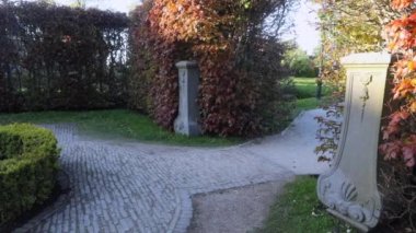 Hollanda 'daki Blooming Keukenhof parkı. Hd Görüntüsü.