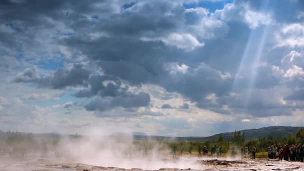 Picturesque landscape of traditional nature of Iceland. HD Footage. — Stock Video