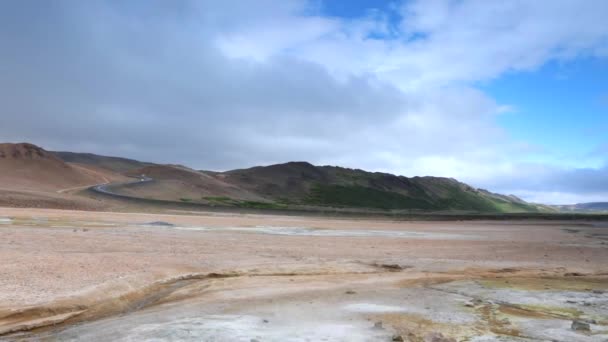 Malerische Landschaft mit traditioneller Natur Islands. Hd Verfilmung. — Stockvideo