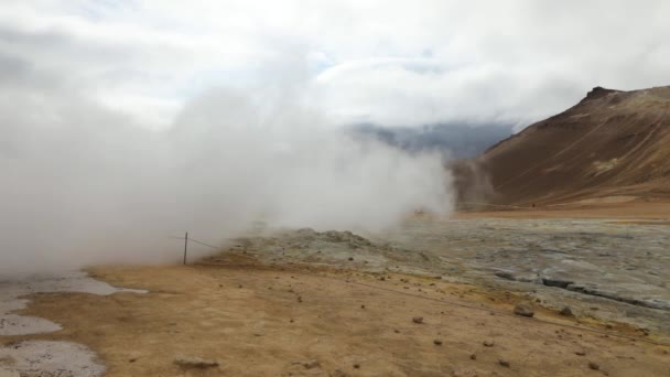 Paysage pittoresque de la nature traditionnelle islandaise. Vidéo HD . — Video