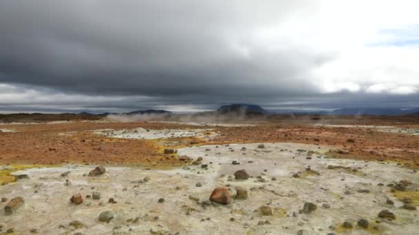 アイスランドの伝統的な自然風景です。映像は？. — ストック動画