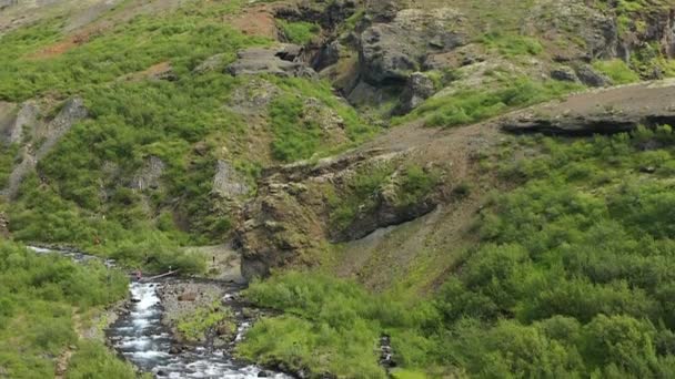Ett pittoreskt landskap av traditionell natur på Island. Hd-bilder. — Stockvideo