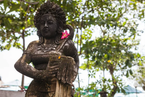 INDONESIA, BALI - JANUARY 20, 2011: Balinese traditional religious sculptures close-up. — Stock Photo, Image