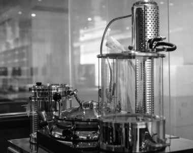 BEIJING, ÇİN - HAZİRAN 03, 2019: Virüsler ve uyuşturucular için Tıbbi Bilimsel Araştırma Labaratuvarı.