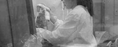 BEIJING, ÇİN - HAZİRAN 03, 2019: Virüsler ve uyuşturucular için Tıbbi Bilimsel Araştırma Labaratuvarı.