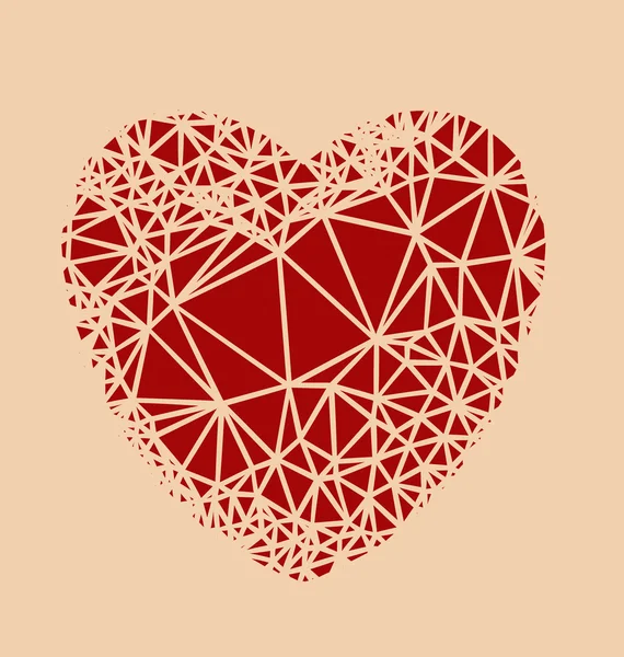 Amor corazón vector — Vector de stock