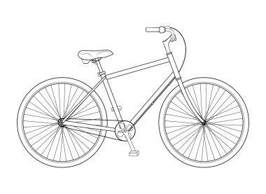 Bisiklet kavramı vektör
