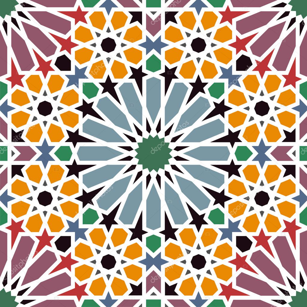 Arabic tiles pattern