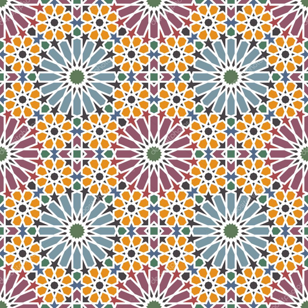Arabic tiles pattern