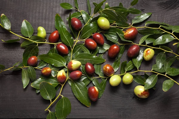 Ziziphus jujuba frutos crus — Fotografia de Stock