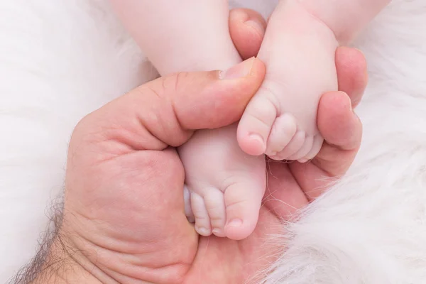 Baby feet closeup — Stock Photo, Image