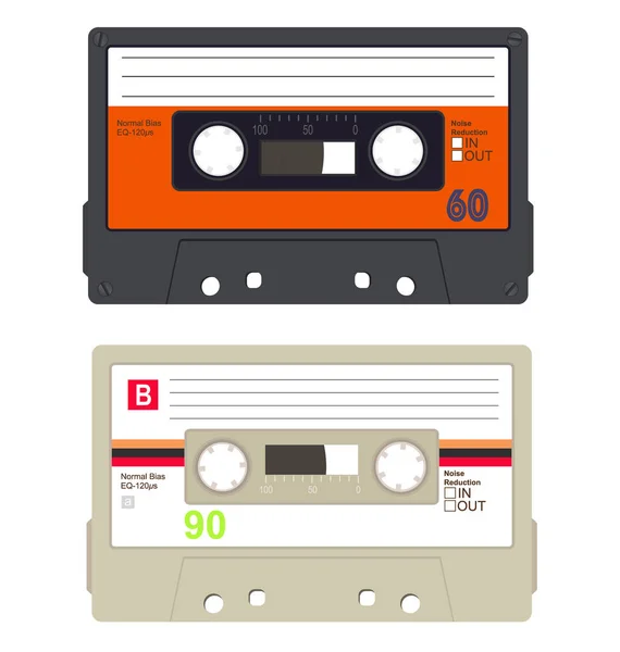 Kaset kaset koleksiyonu — Stok Vektör