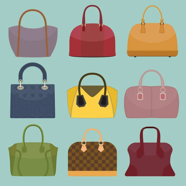 Bolsas de moda Glamour — Archivo Imágenes Vectoriales