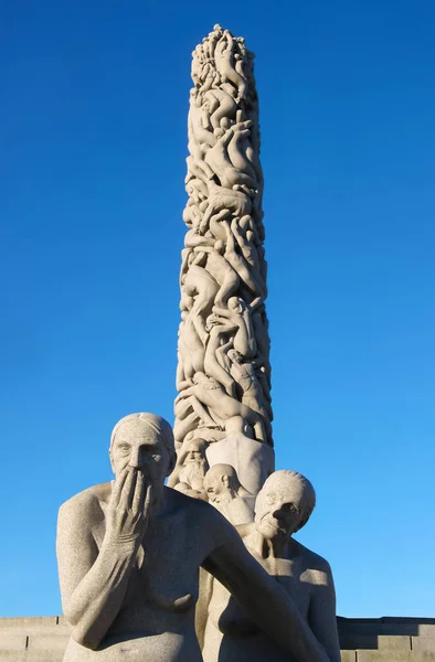 Vigeland Sculpture Park em Oslo, Noruega — Fotografia de Stock