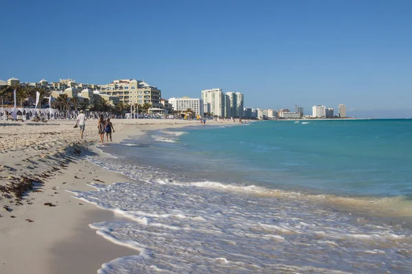 Beach Cancun Hotel Area — Zdjęcie stockowe