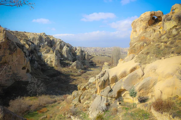 Formasi batu di Kapadokia, Anatolia, Turki — Stok Foto