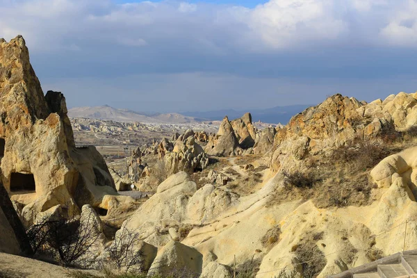 Rock formations at Cappadocia, Anatolia, Turkey — Stock Photo, Image