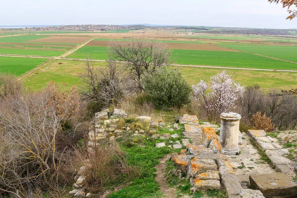 Ερείπια στην Τροία Τουρκία — Φωτογραφία Αρχείου