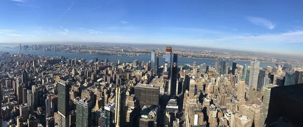 Manhattan, ABD New York şehrinin kuş bakışı manzaralar — Stok fotoğraf