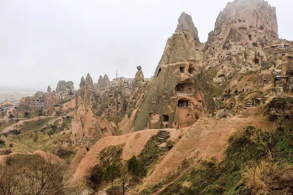 Formations rocheuses en Cappadoce, Anatolie, Turquie — Photo
