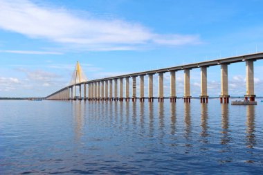 Rio Negro Bridge , Manaus, Amazonas  Brazil clipart