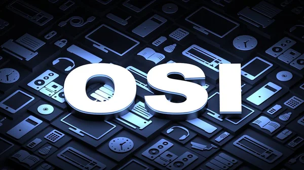 Osi Open Systems Interconnection Modell — Stockfoto