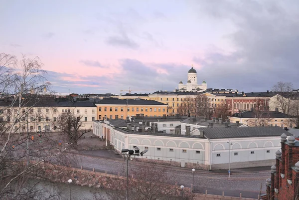 Helsingfors på twilight — Stockfoto