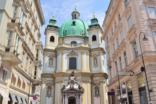 维也纳，奥地利。圣彼得教堂 — 图库照片
