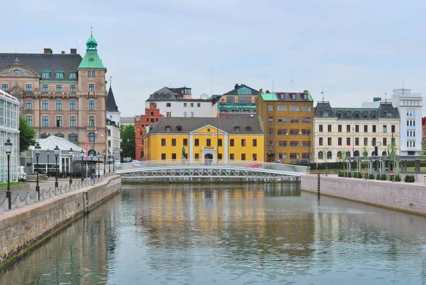 Krásné přístaviště v Malmö, Švédsko — Stock fotografie